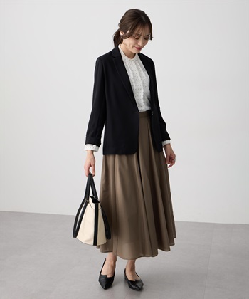 A/C DESIGN BY ALPHA CUBIC ストレッチジョーゼットテーラードジャケット【接触冷感・UVカット・吸水速乾・セットアップ対応】_subthumb_21