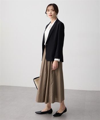 A/C DESIGN BY ALPHA CUBIC ストレッチジョーゼットテーラードジャケット【接触冷感・UVカット・吸水速乾・セットアップ対応】_subthumb_22