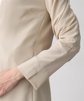 A/C DESIGN BY ALPHA CUBIC ストレッチジョーゼットカラーレスジャケット【接触冷感・UVカット・吸水速乾・セットアップ対応】_subthumb_17