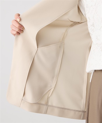 A/C DESIGN BY ALPHA CUBIC ストレッチジョーゼットカラーレスジャケット【接触冷感・UVカット・吸水速乾・セットアップ対応】_subthumb_20