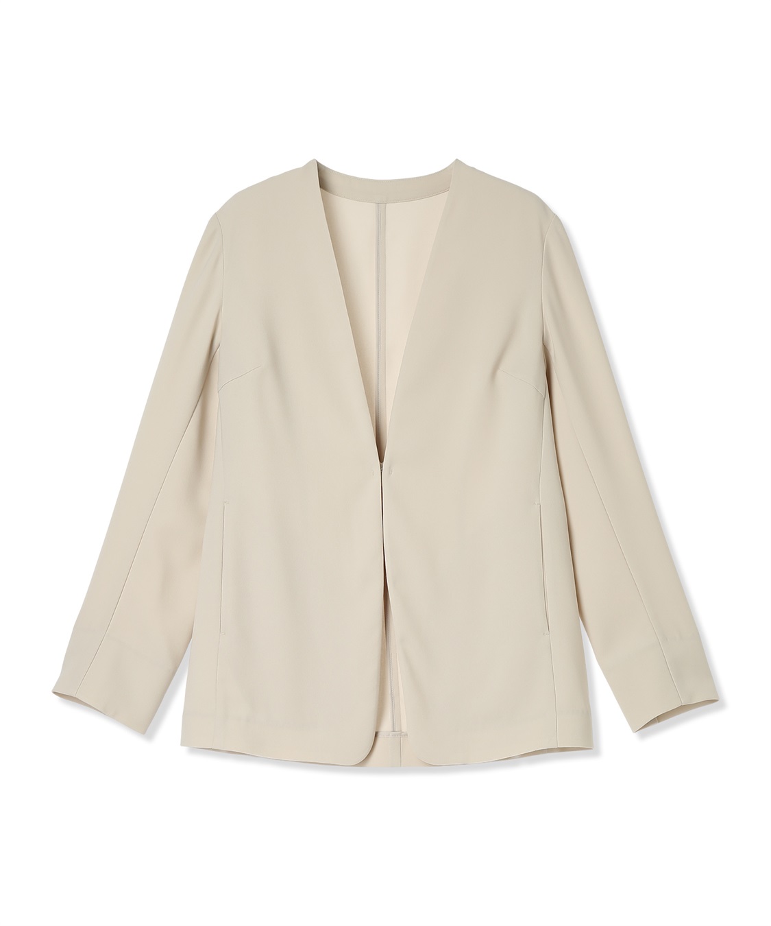 A/C DESIGN BY ALPHA CUBIC ストレッチジョーゼットカラーレスジャケット【接触冷感・UVカット・吸水速乾・セットアップ対応】_sub_21