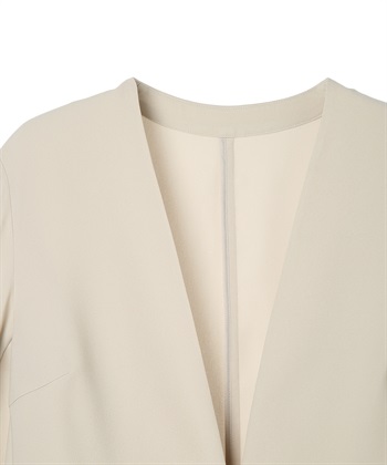 A/C DESIGN BY ALPHA CUBIC ストレッチジョーゼットカラーレスジャケット【接触冷感・UVカット・吸水速乾・セットアップ対応】_subthumb_23