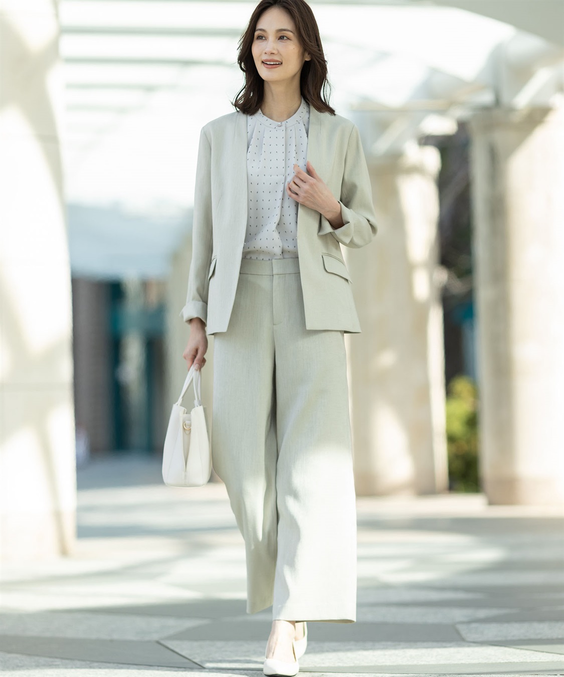 A/C DESIGN BY ALPHA CUBIC リネンライクカラーレスジャケット【セットアップ対応】_sub_11