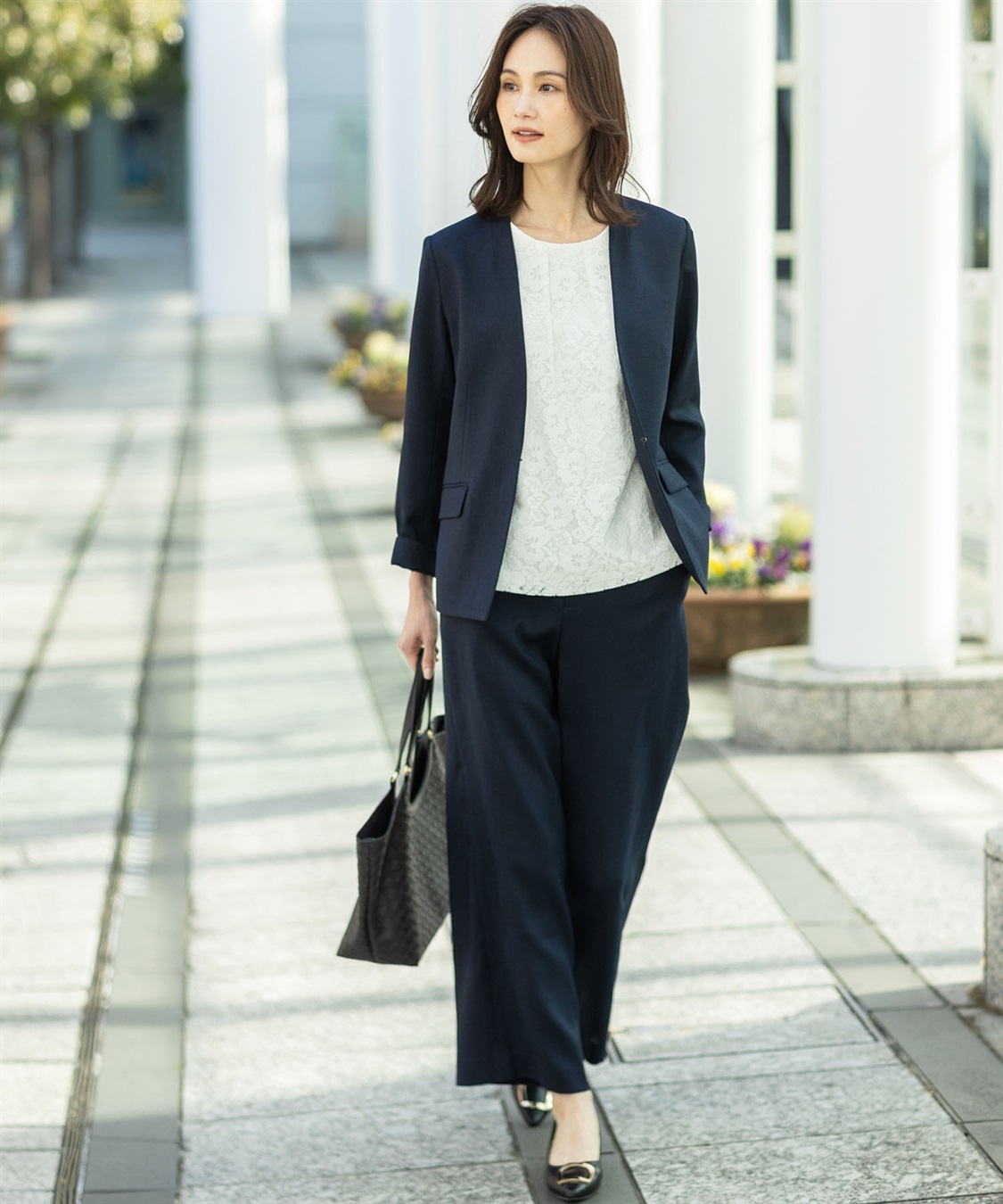 A/C DESIGN BY ALPHA CUBIC リネンライクカラーレスジャケット【セットアップ対応】_sub_12