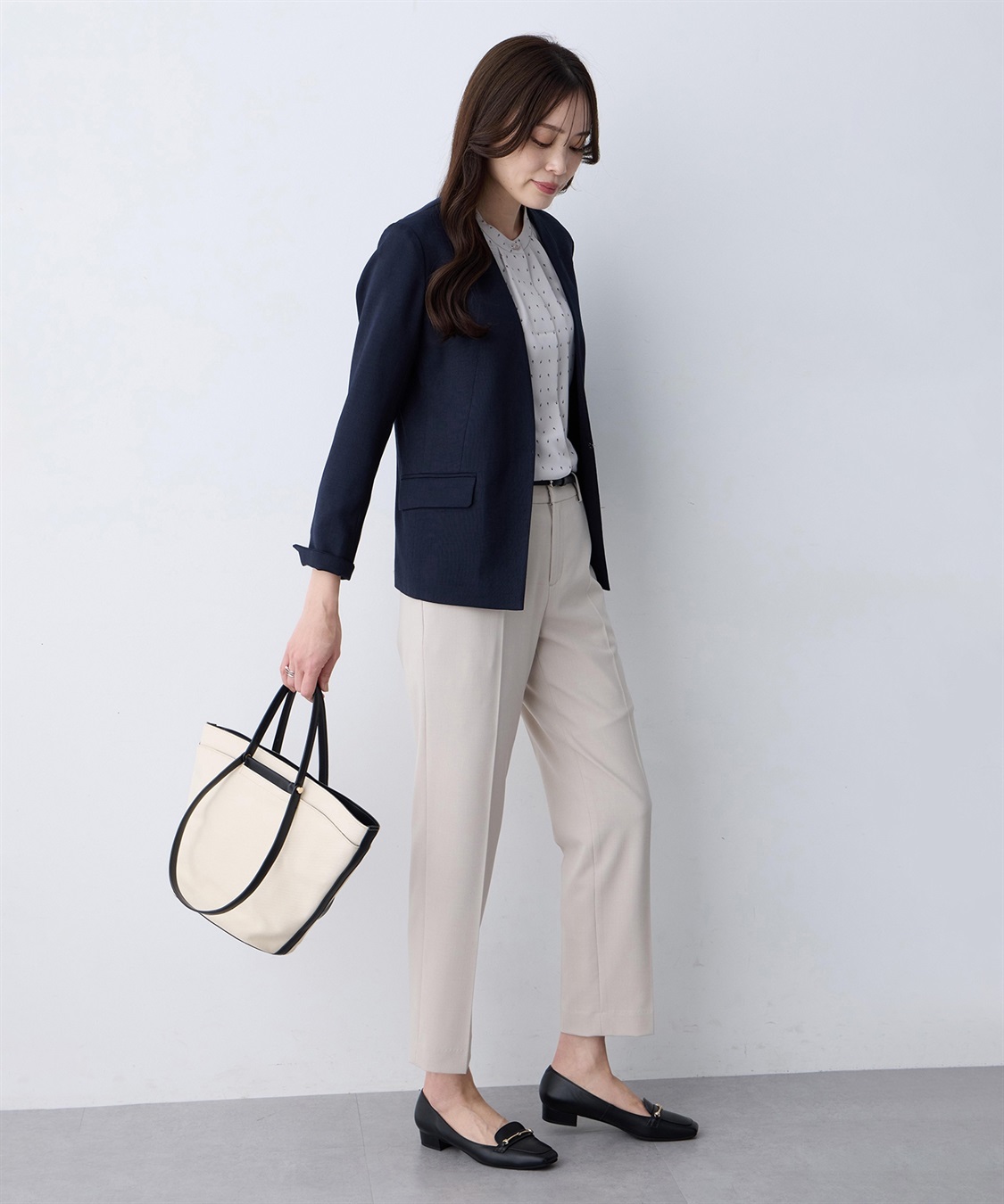 A/C DESIGN BY ALPHA CUBIC リネンライクカラーレスジャケット【セットアップ対応】_sub_17