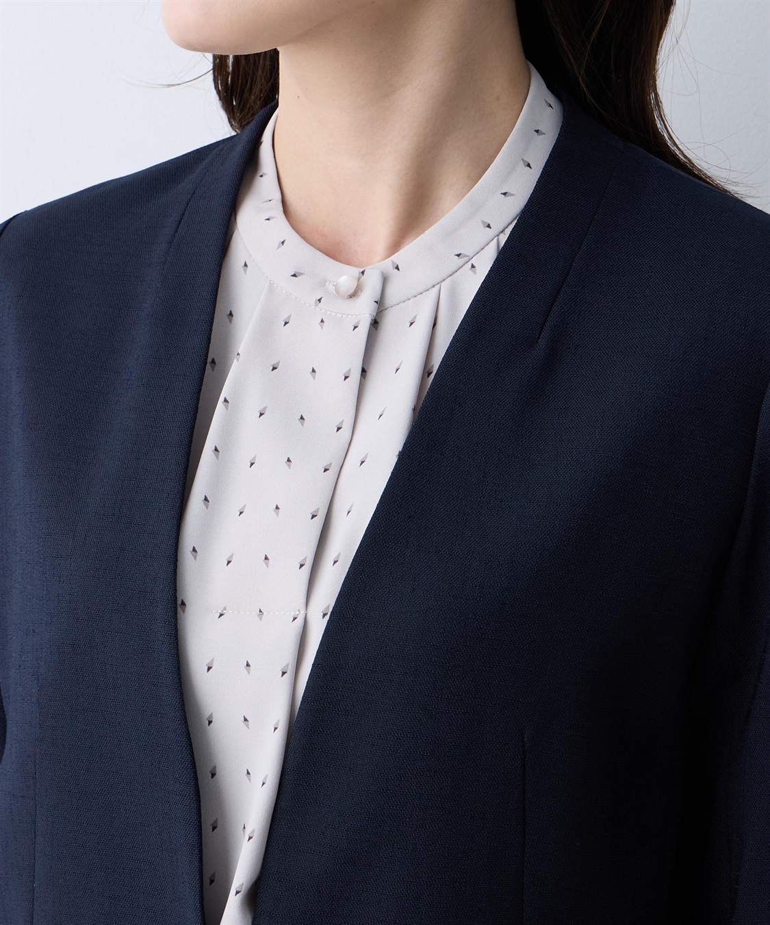 A/C DESIGN BY ALPHA CUBIC リネンライクカラーレスジャケット【セットアップ対応】_sub_18