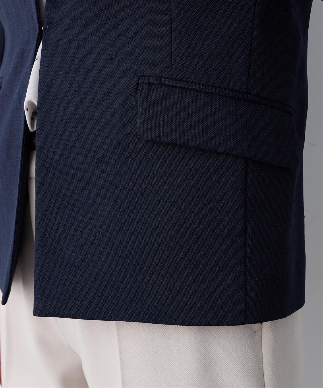 A/C DESIGN BY ALPHA CUBIC リネンライクカラーレスジャケット【セットアップ対応】_sub_20