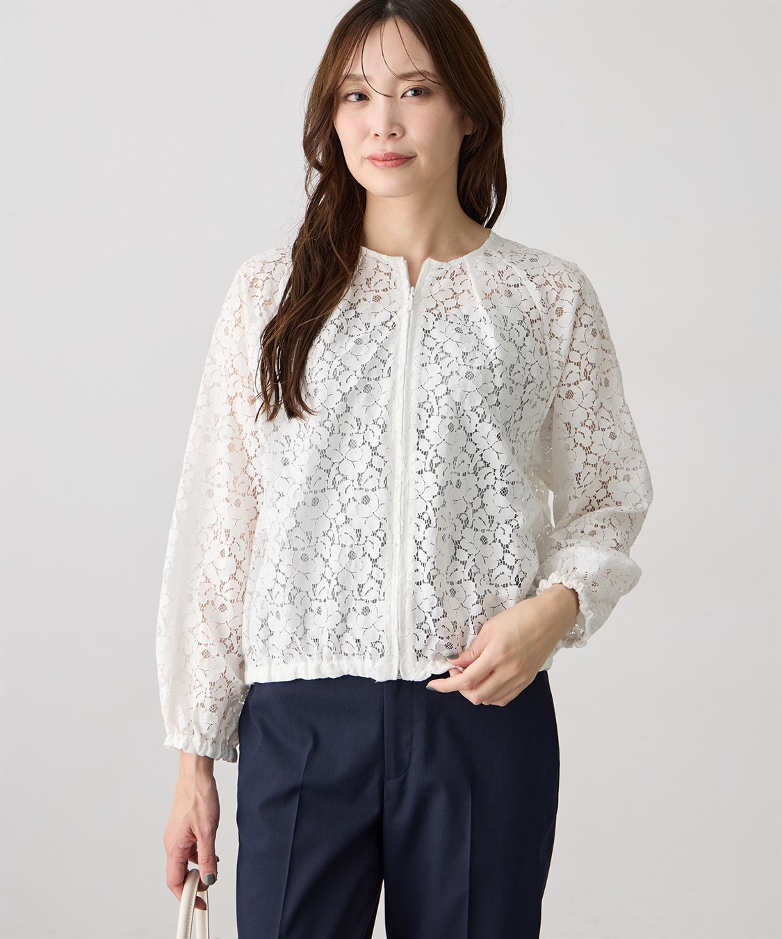 A/C DESIGN BY ALPHA CUBIC レースシアーブルゾン_sub_1