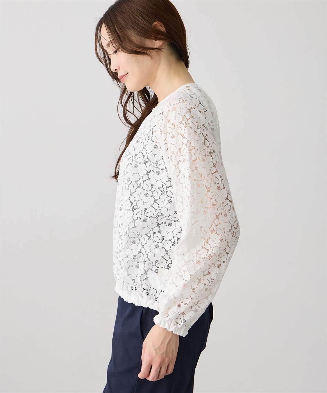 A/C DESIGN BY ALPHA CUBIC レースシアーブルゾン_sub_2