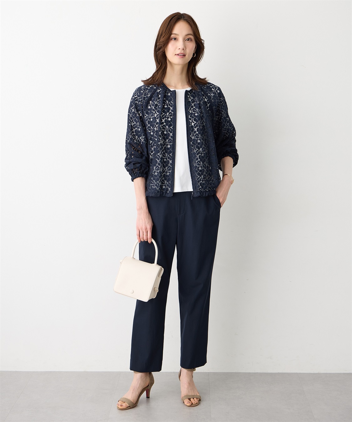 A/C DESIGN BY ALPHA CUBIC レースシアーブルゾン_sub_8