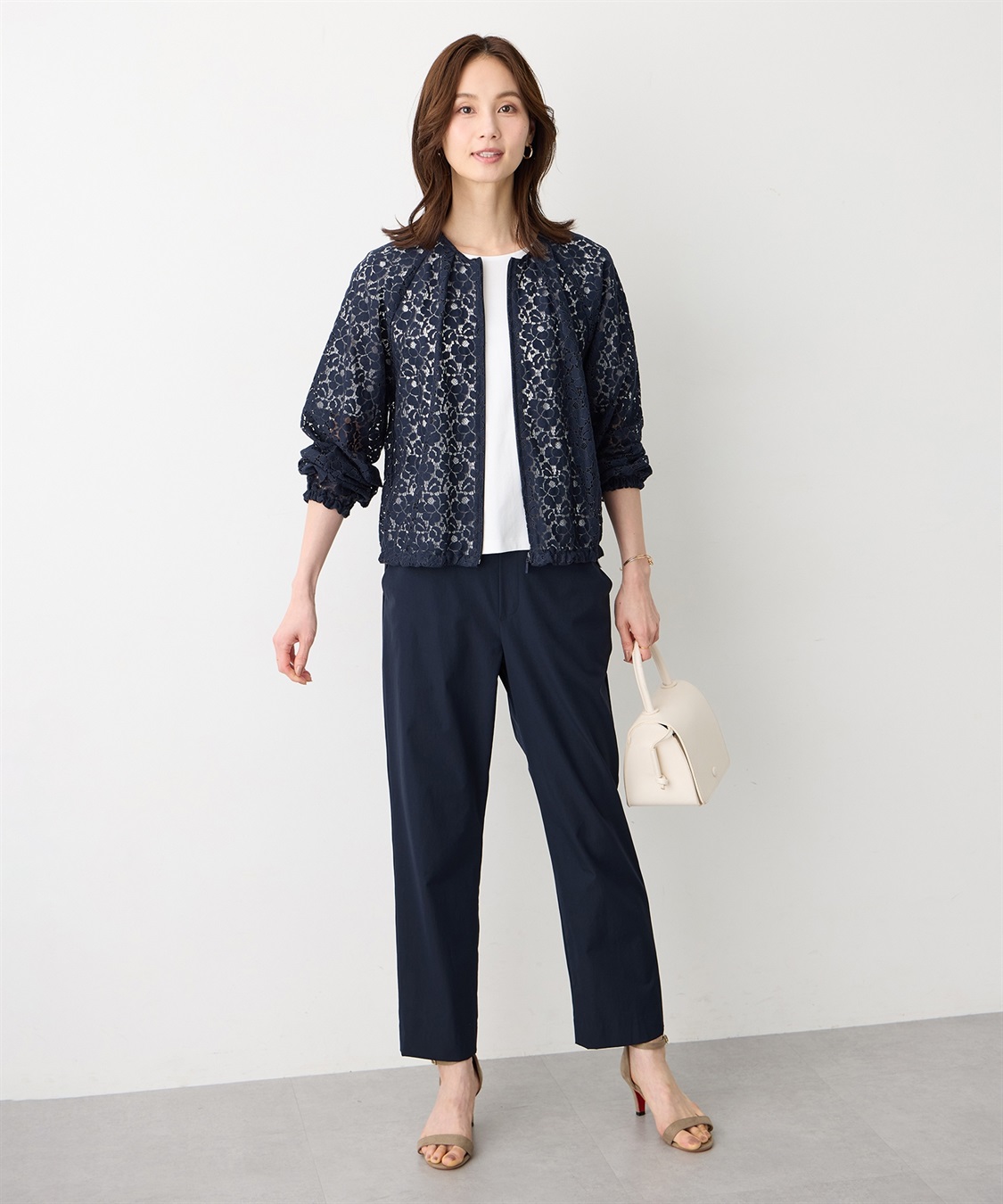 A/C DESIGN BY ALPHA CUBIC レースシアーブルゾン_sub_9