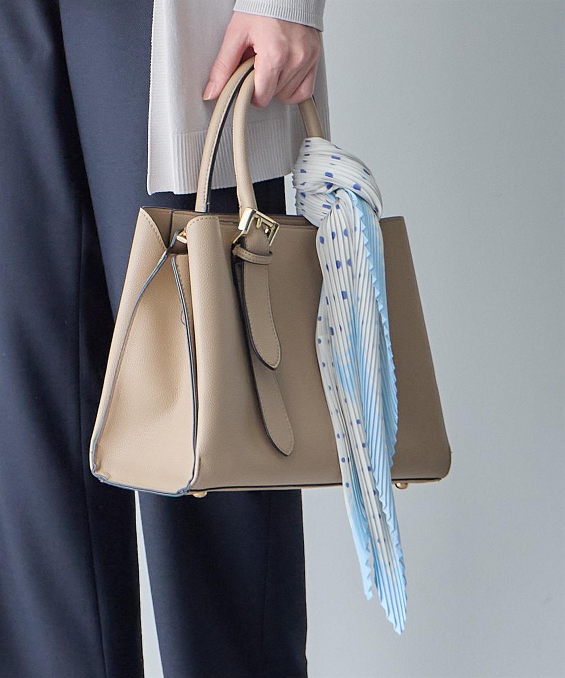 A/C DESIGN BY ALPHA CUBIC プリーツスカーフ_sub_2