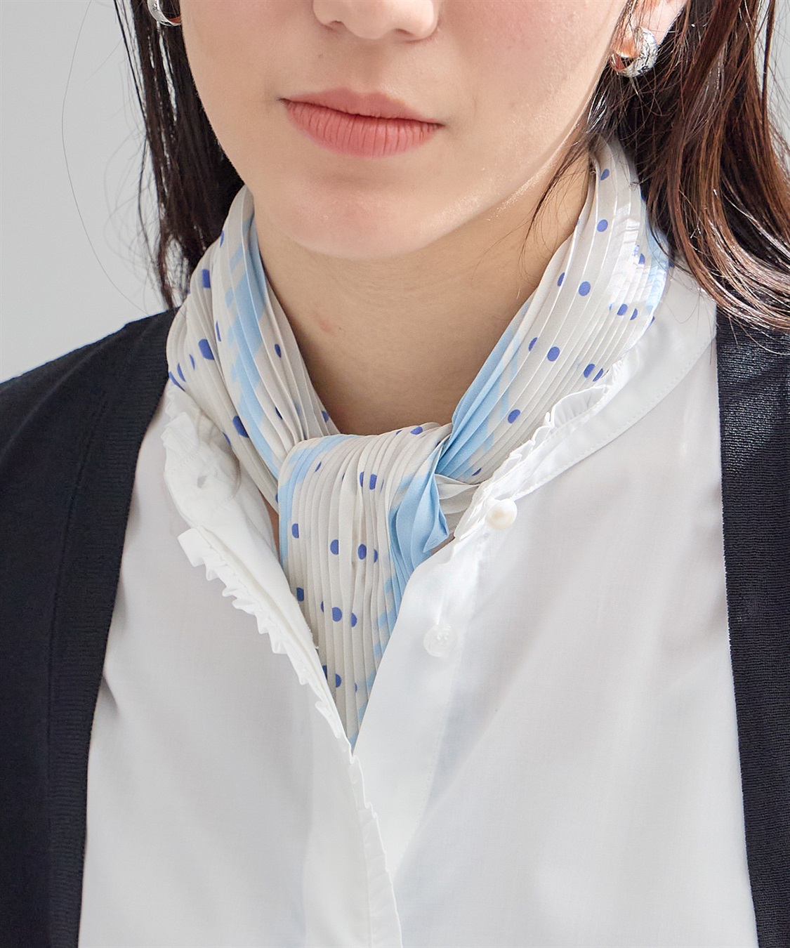 A/C DESIGN BY ALPHA CUBIC プリーツスカーフ_sub_4