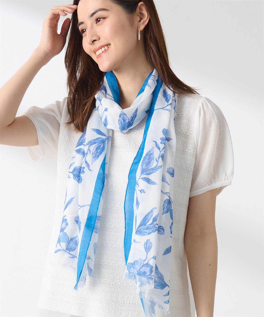 A/C DESIGN BY ALPHA CUBIC プリントスカーフ_sub_2