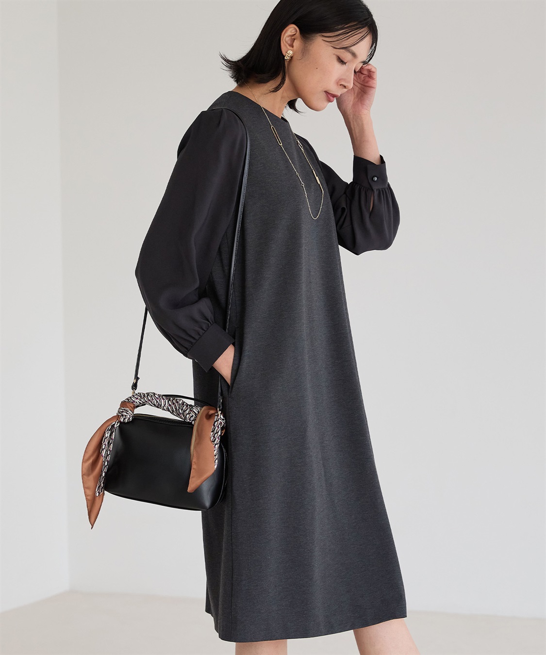 A/C DESIGN BY ALPHA CUBIC プリントスカーフ_sub_5