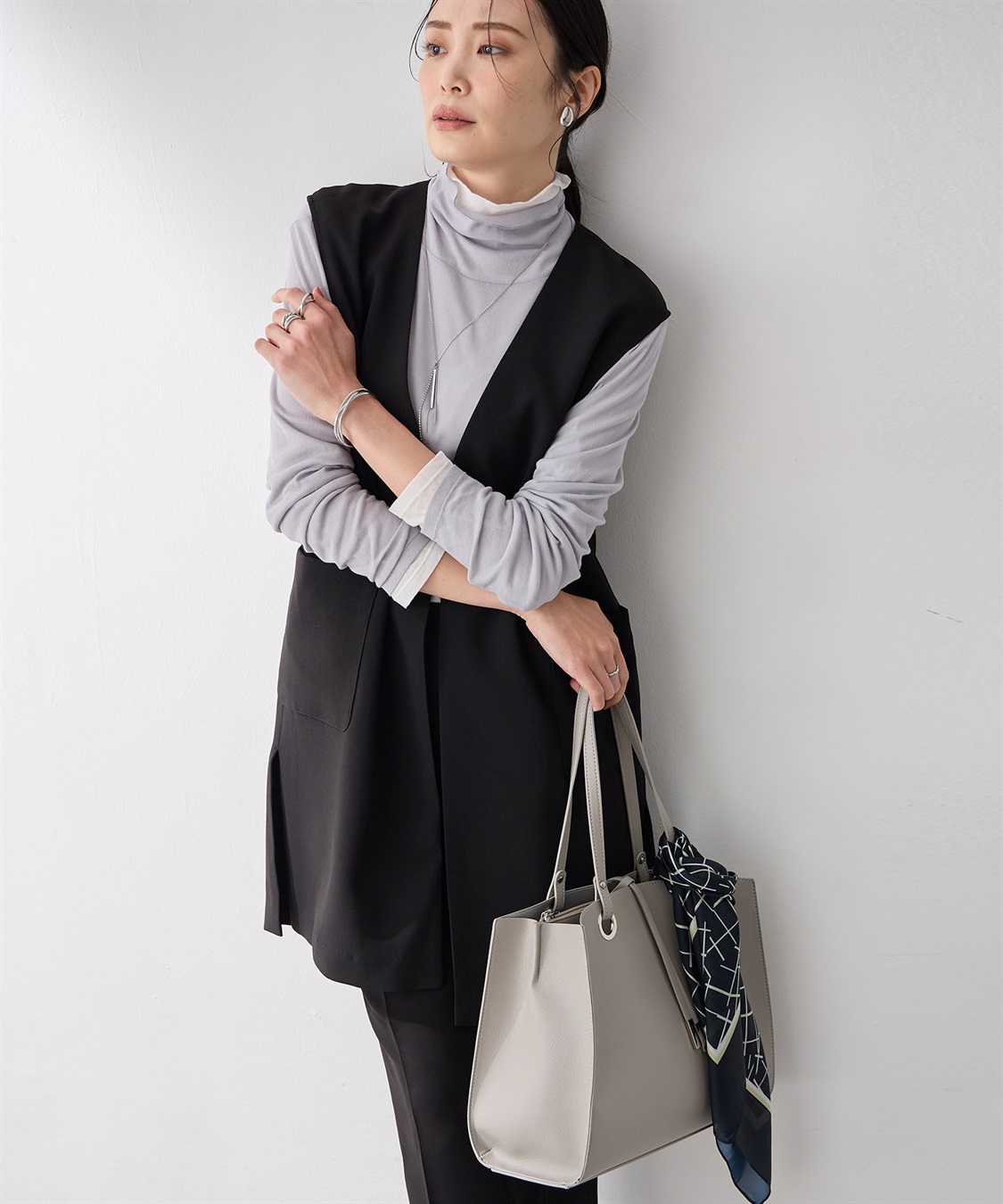 A/C DESIGN BY ALPHA CUBIC プリントスカーフ_sub_10