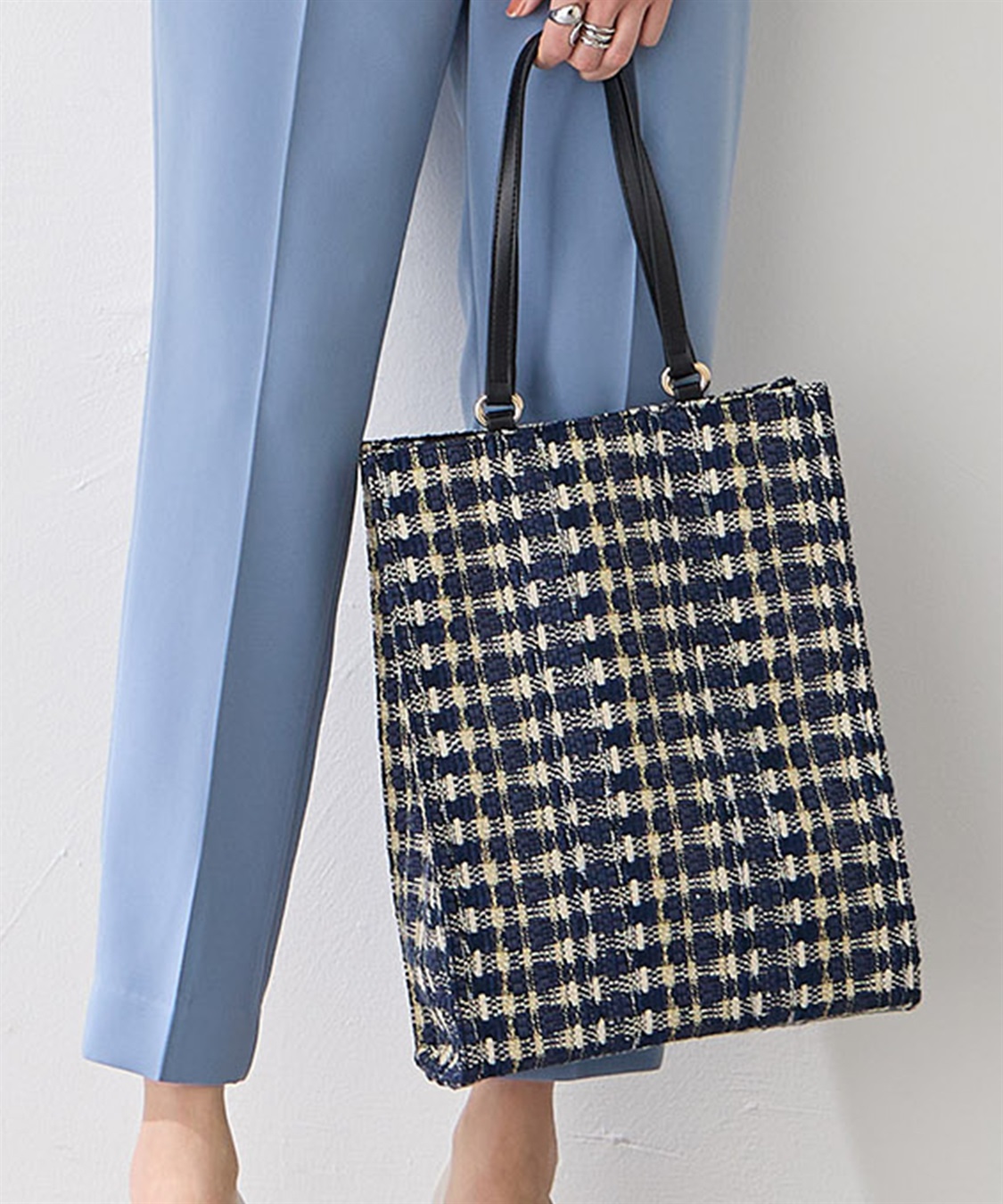 A/C DESIGN BY ALPHA CUBIC ツイードバッグ【A4対応】_sub_1