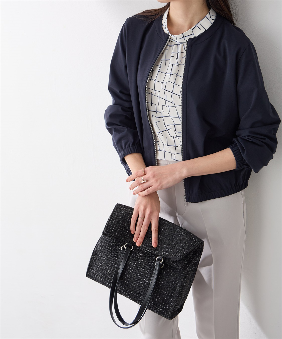 A/C DESIGN BY ALPHA CUBIC ツイードバッグ【A4対応】_sub_10