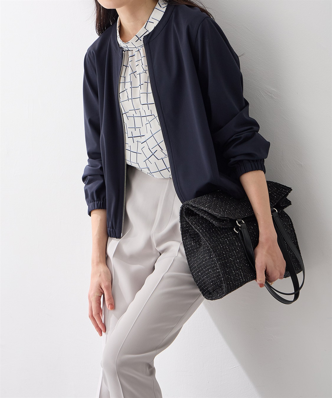 A/C DESIGN BY ALPHA CUBIC ツイードバッグ【A4対応】_sub_11