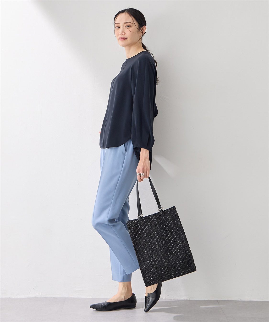 A/C DESIGN BY ALPHA CUBIC ツイードバッグ【A4対応】_sub_13