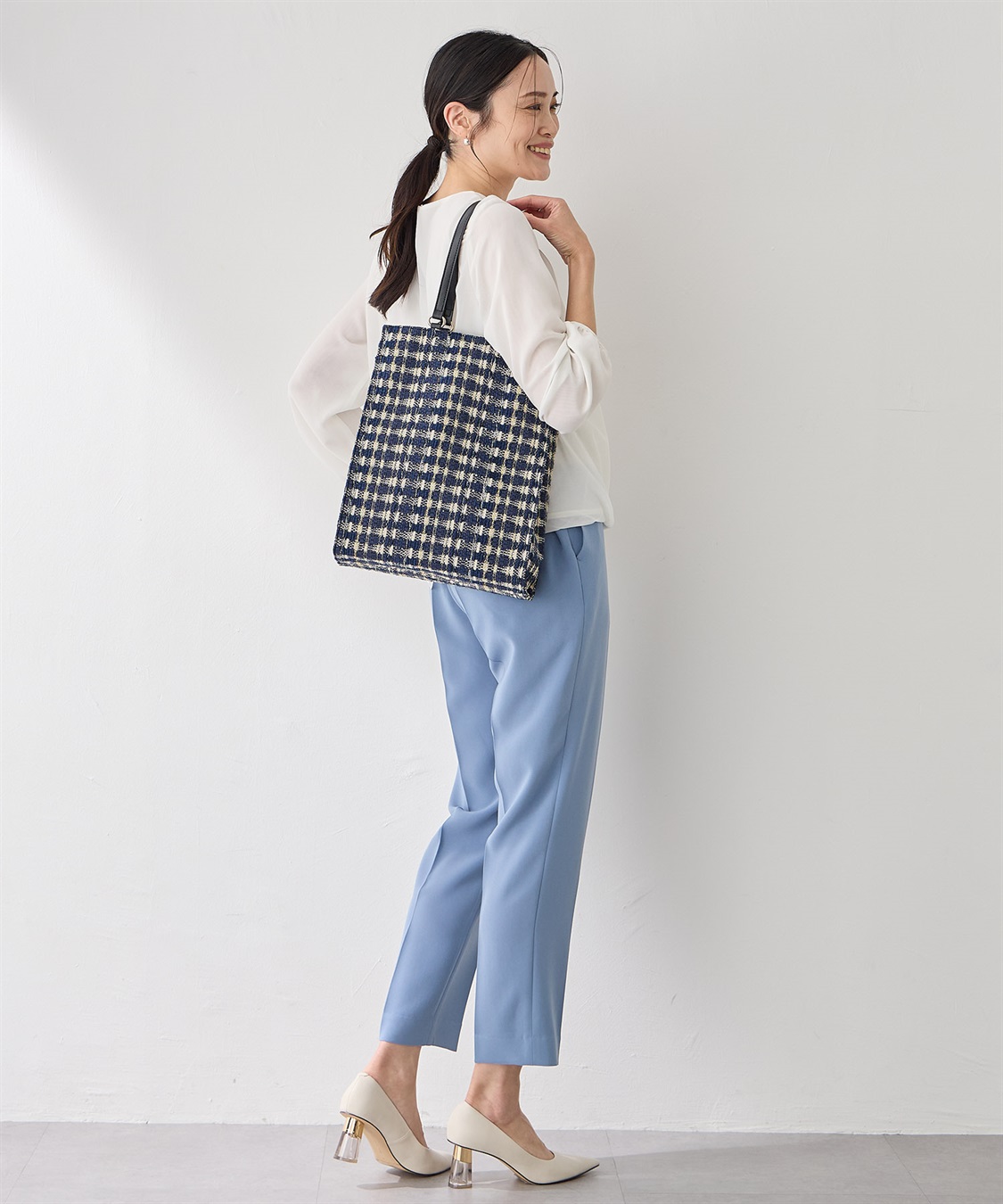 A/C DESIGN BY ALPHA CUBIC ツイードバッグ【A4対応】_sub_20