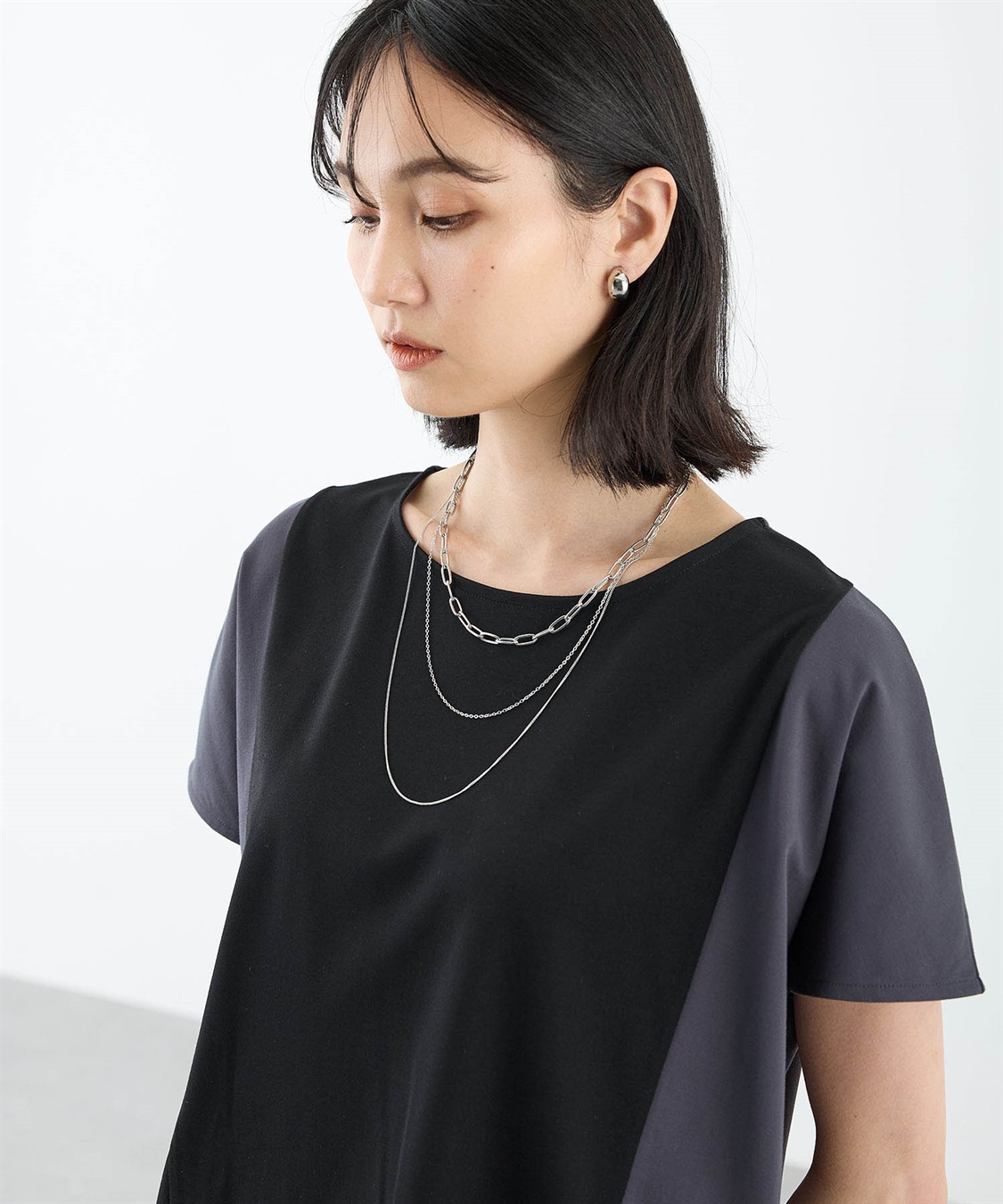 A/C DESIGN BY ALPHA CUBIC ３連ネックレス_sub_1