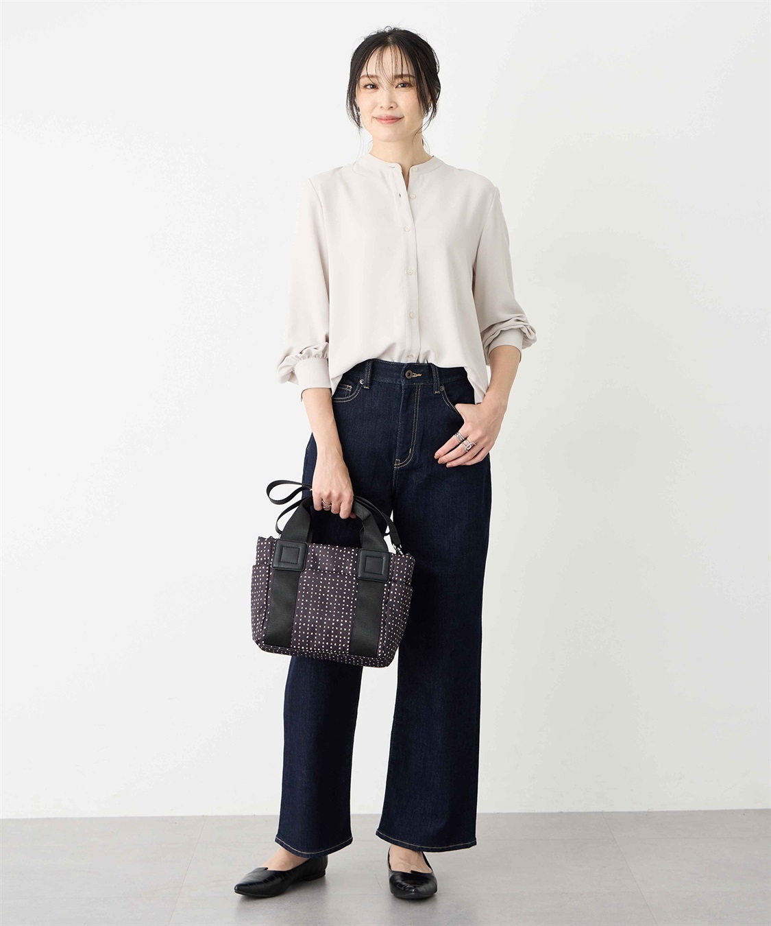 A/C DESIGN BY ALPHA CUBIC アルコラージュプリント2WAYプリントバッグ_sub_3