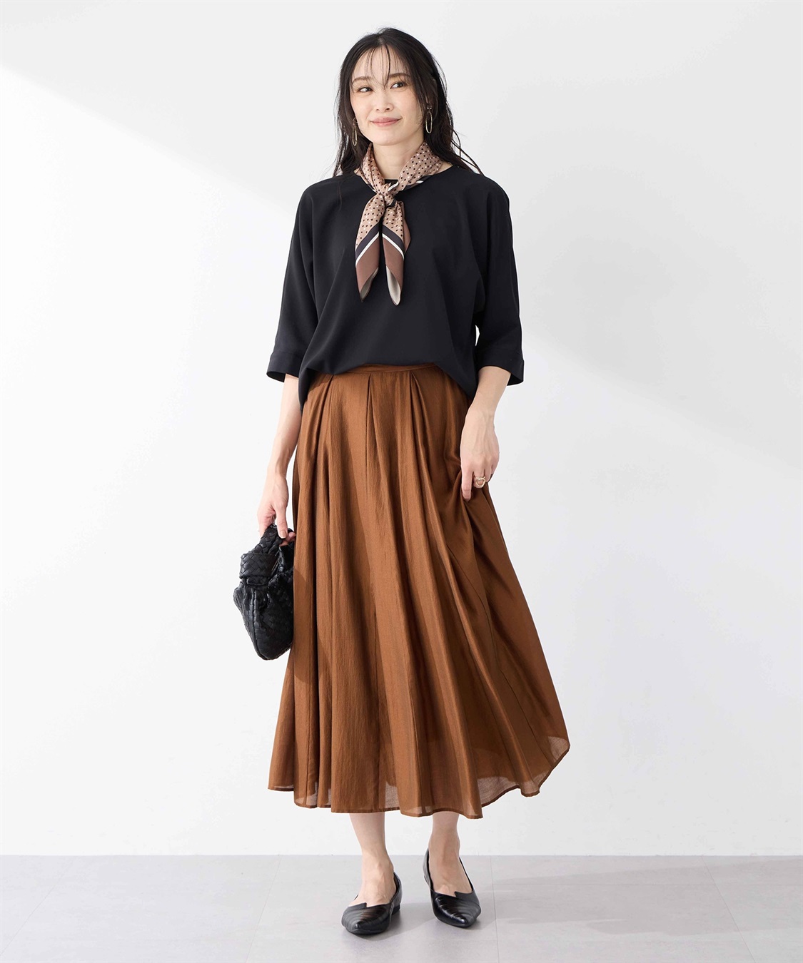 A/C DESIGN BY ALPHA CUBIC アルコラージュプリントスカーフ_sub_6