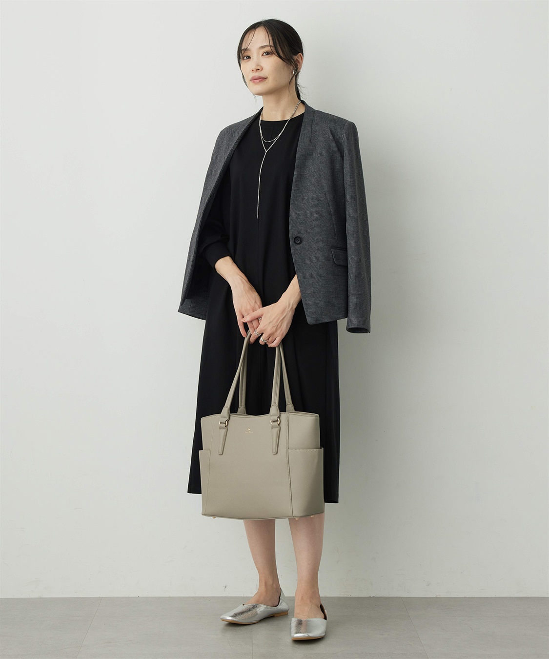 A/C DESIGN BY ALPHA CUBIC ラインストーンチェーンネックレス_sub_6