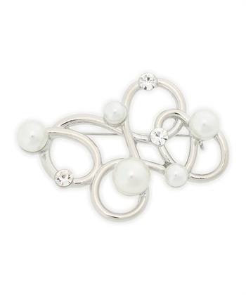 A/C DESIGN BY ALPHA CUBIC パールモチーフブローチ_subthumb_4