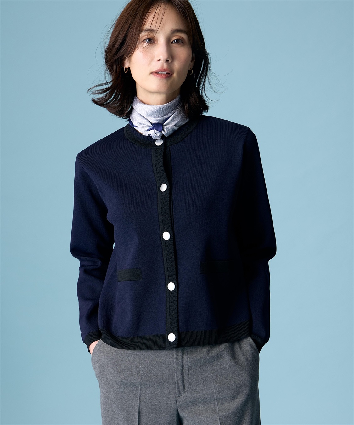 A/C DESIGN BY ALPHA CUBIC プリントスカーフ_sub_1