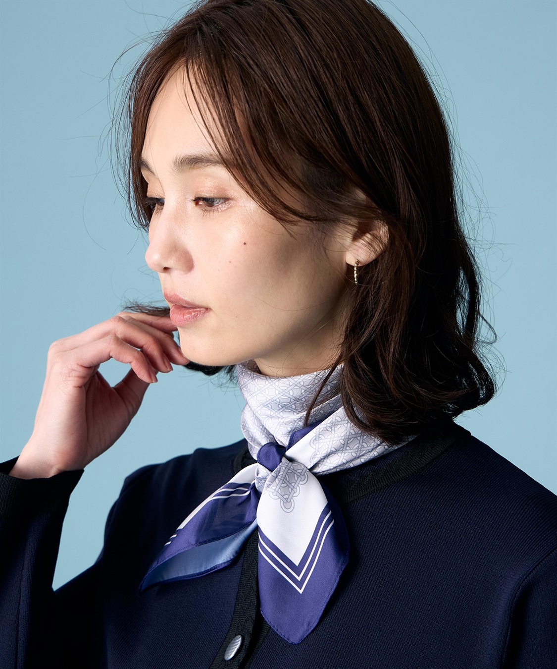 A/C DESIGN BY ALPHA CUBIC プリントスカーフ_sub_2