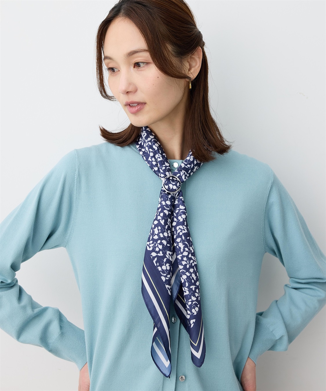 A/C DESIGN BY ALPHA CUBIC リング付きスカーフ_sub_4