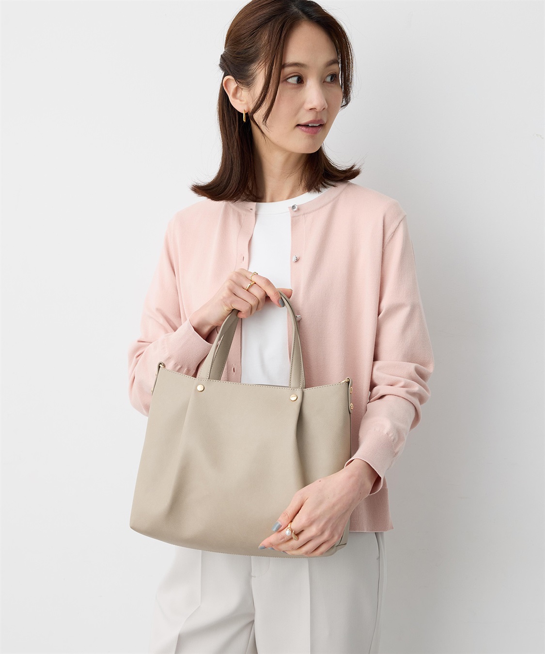 A/C DESIGN BY ALPHA CUBIC ハンドバッグ_sub_4