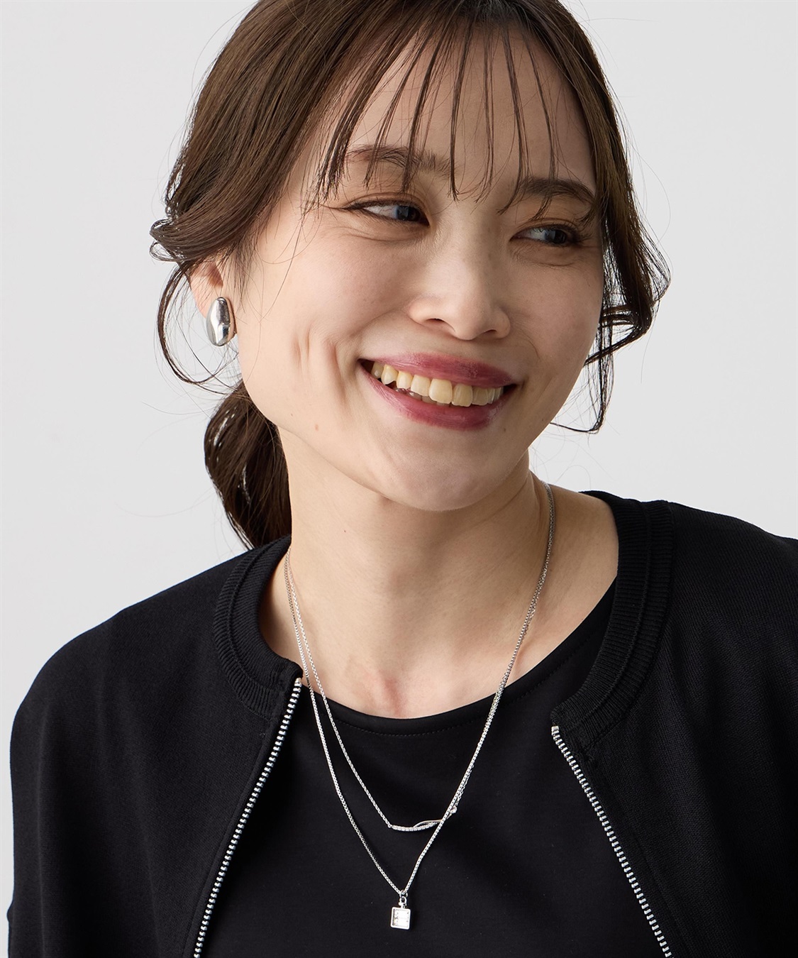 A/C DESIGN BY ALPHA CUBIC ２連モチーフトップネックレス_sub_3