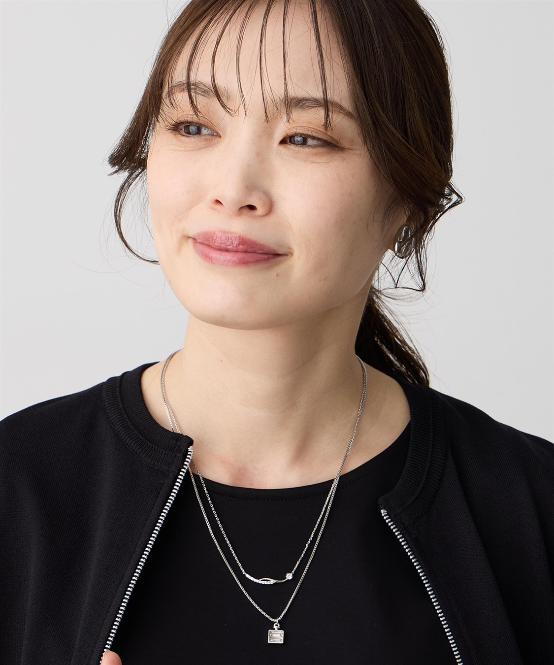 A/C DESIGN BY ALPHA CUBIC ２連モチーフトップネックレス_sub_4