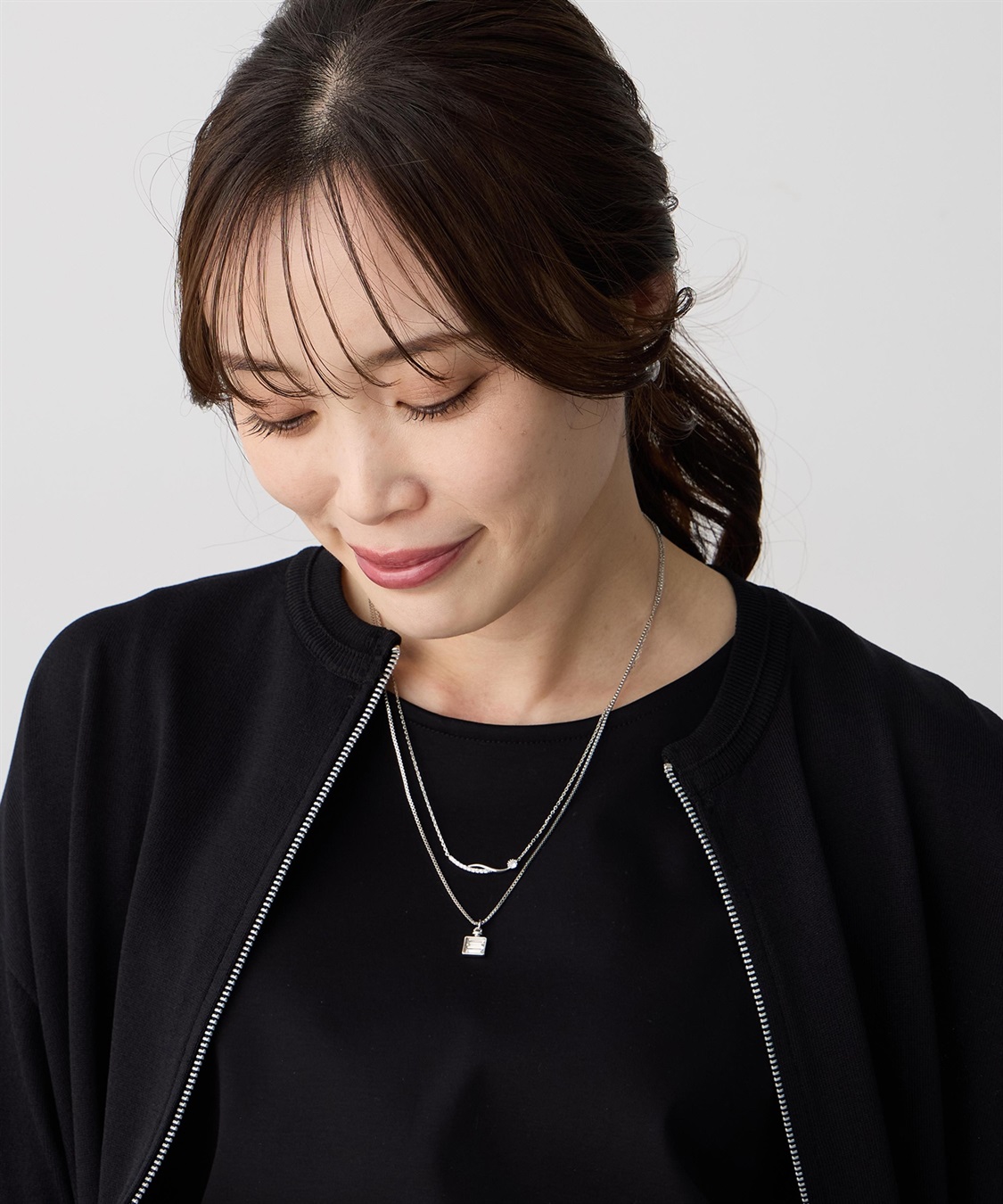 A/C DESIGN BY ALPHA CUBIC ２連モチーフトップネックレス_sub_5