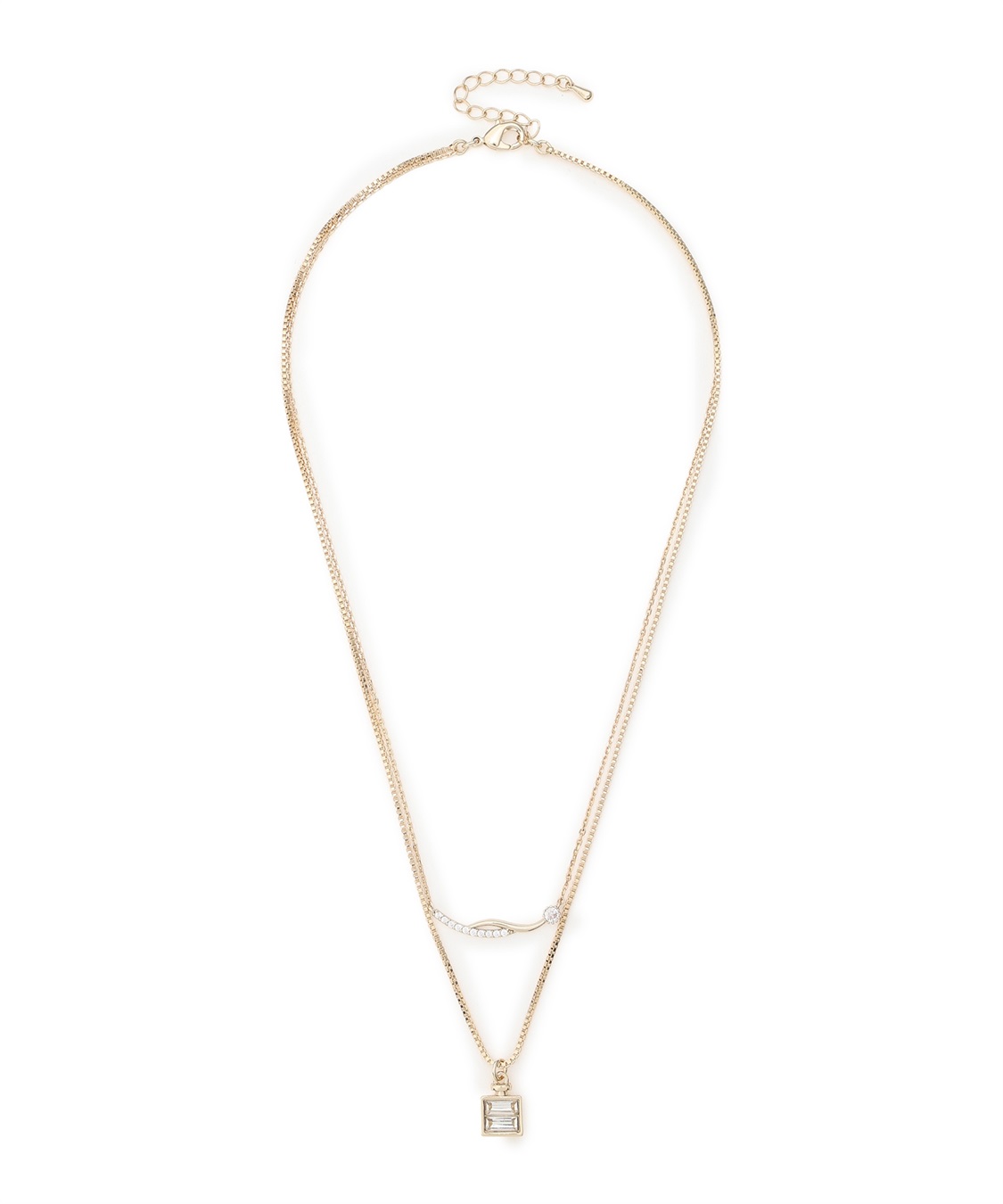 A/C DESIGN BY ALPHA CUBIC ２連モチーフトップネックレス_sub_6