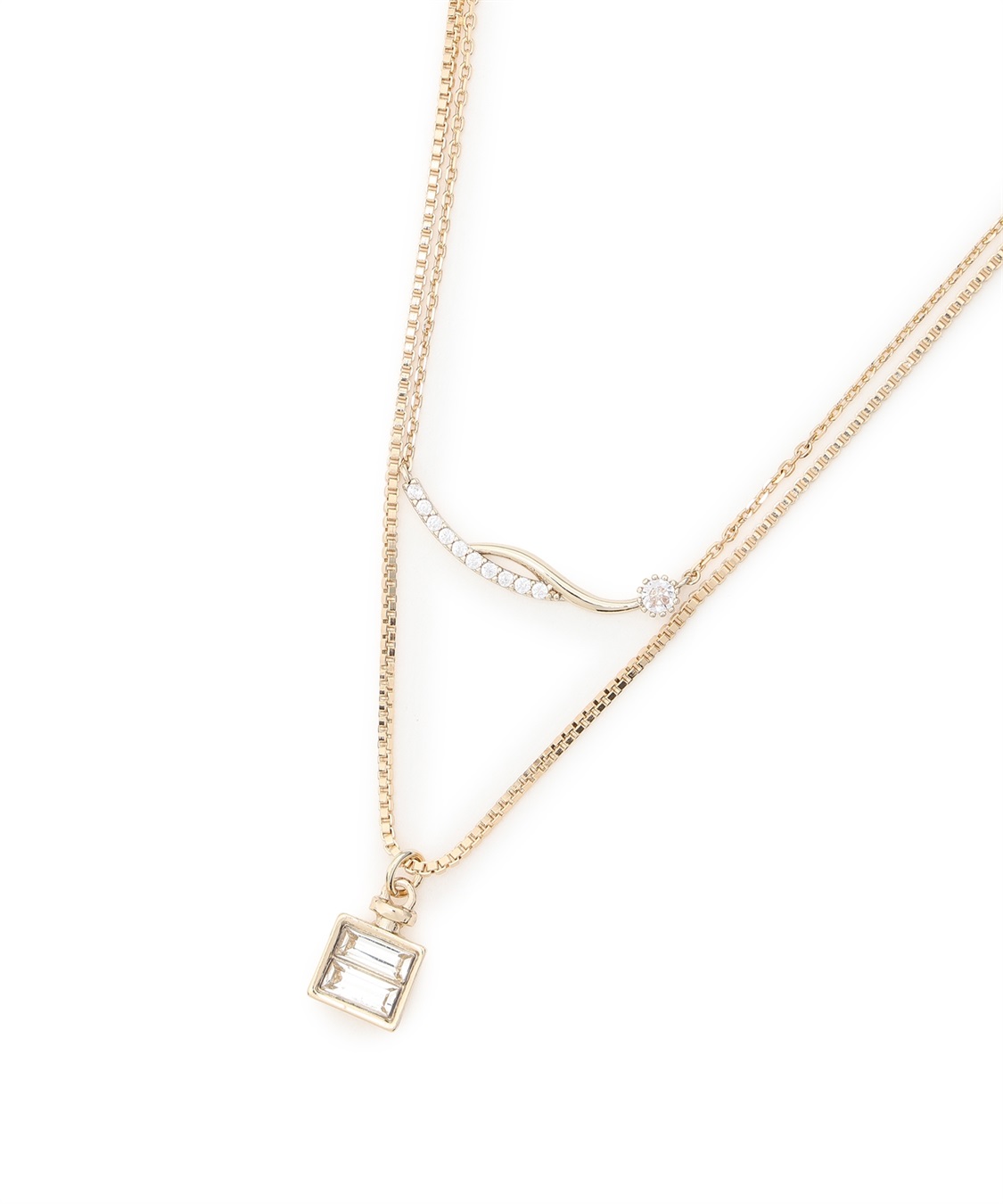 A/C DESIGN BY ALPHA CUBIC ２連モチーフトップネックレス_sub_7