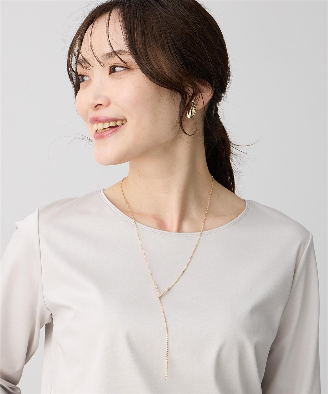 A/C DESIGN BY ALPHA CUBIC Ｖモチーフネックレス_sub_2