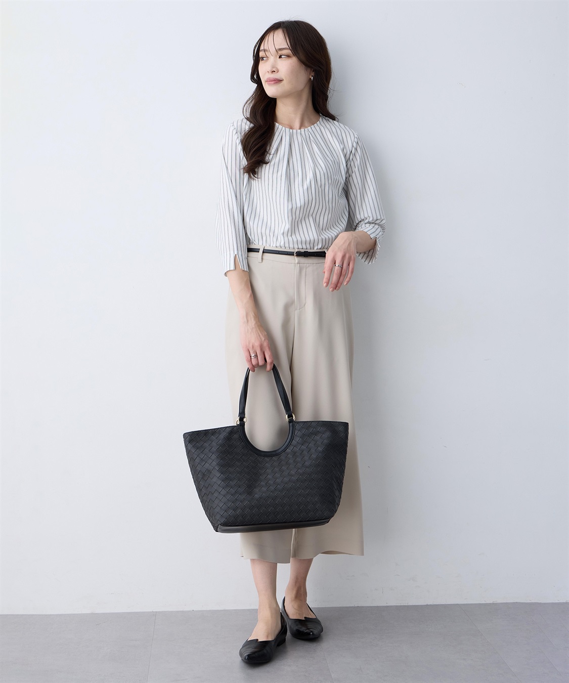 A/C DESIGN BY ALPHA CUBIC 編み込み風合皮トートバッグ_sub_10