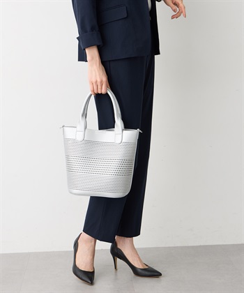 A/C DESIGN BY ALPHA CUBIC パンチング合皮2WAYトートバッグ_subthumb_7