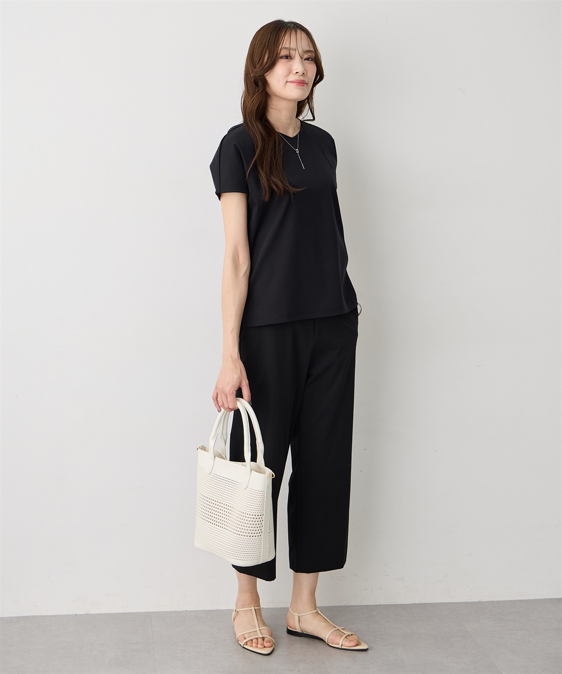 A/C DESIGN BY ALPHA CUBIC パンチング合皮2WAYトートバッグ_sub_11