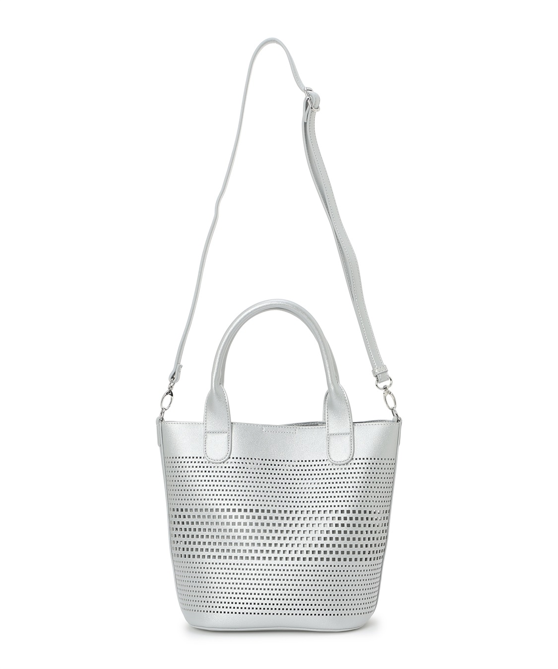 A/C DESIGN BY ALPHA CUBIC パンチング合皮2WAYトートバッグ_sub_18