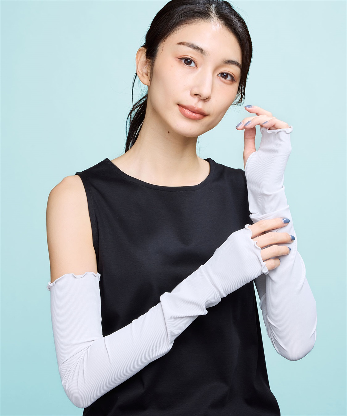 A/C DESIGN BY ALPHA CUBIC ロングアームカバー【接触冷感・UVカット】_sub_1