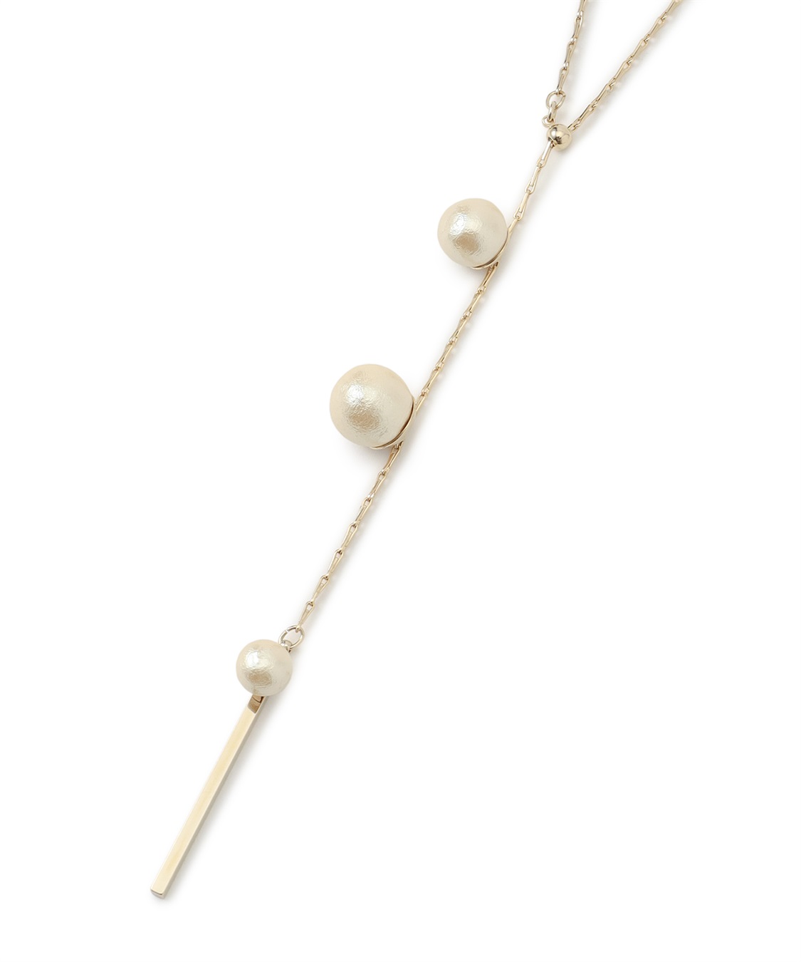 A/C DESIGN BY ALPHA CUBIC パールモチーフトップネックレス_sub_2