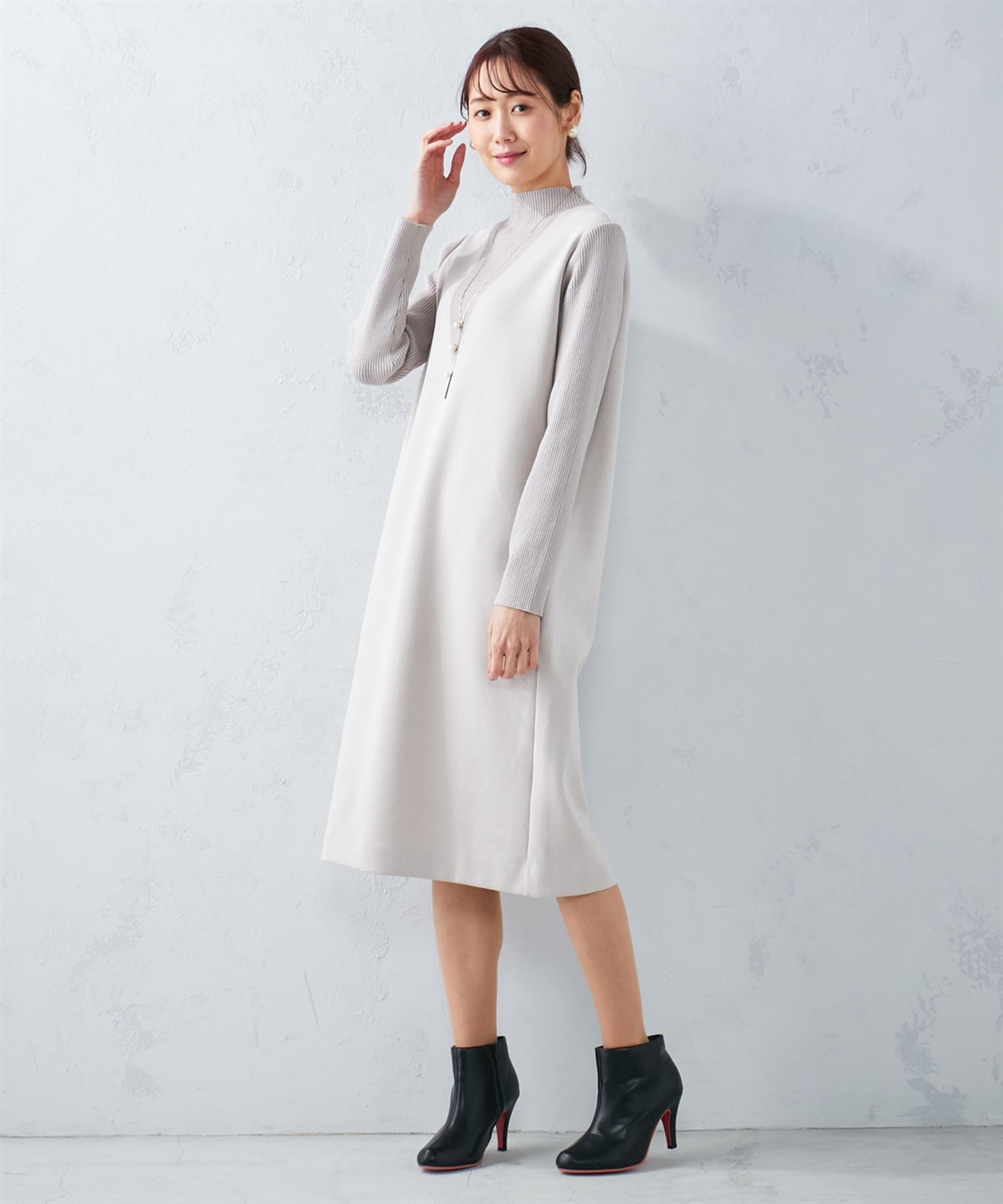 A/C DESIGN BY ALPHA CUBIC パールモチーフトップネックレス_sub_7