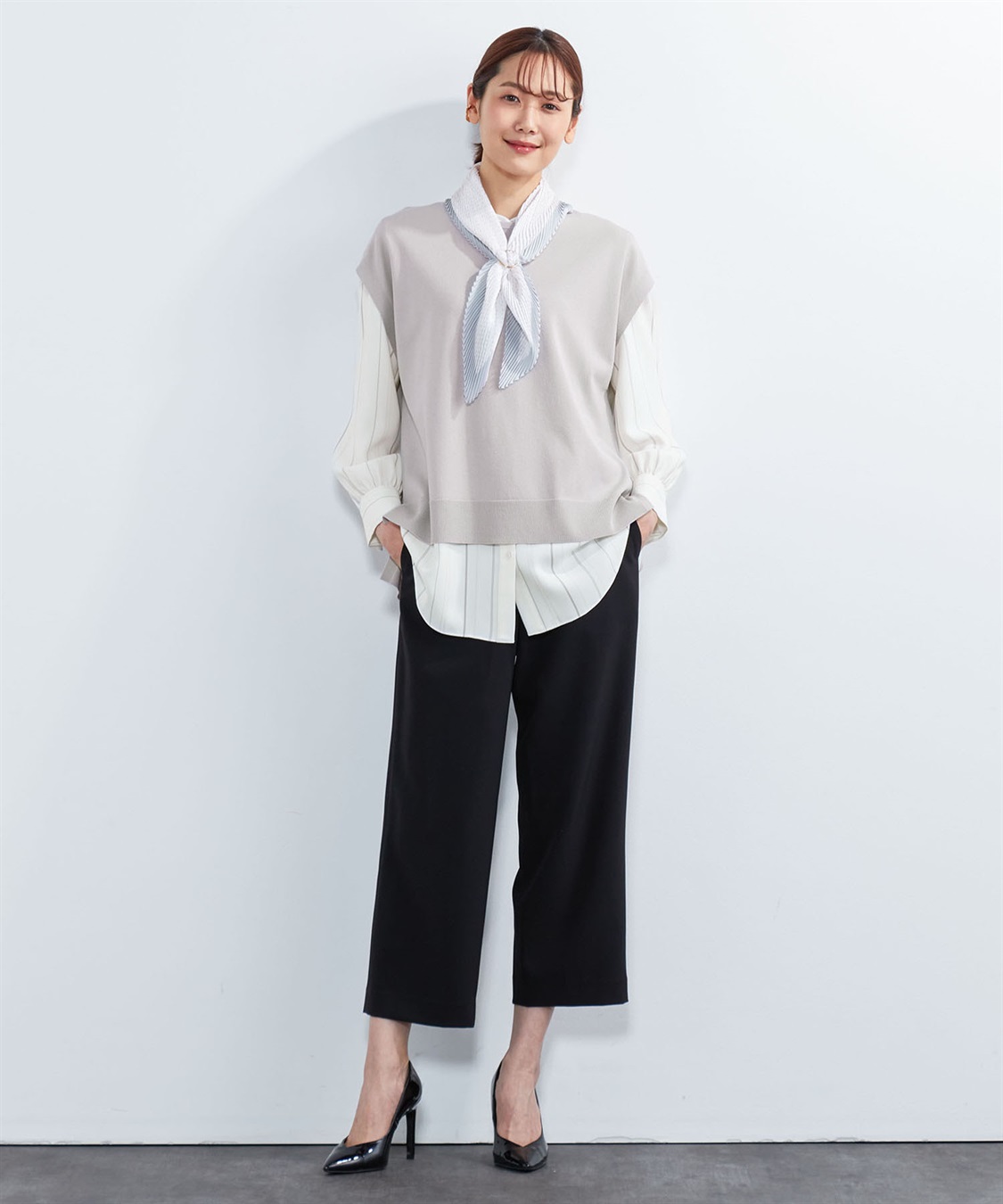 A/C DESIGN BY ALPHA CUBIC ドット柄ストール_sub_5