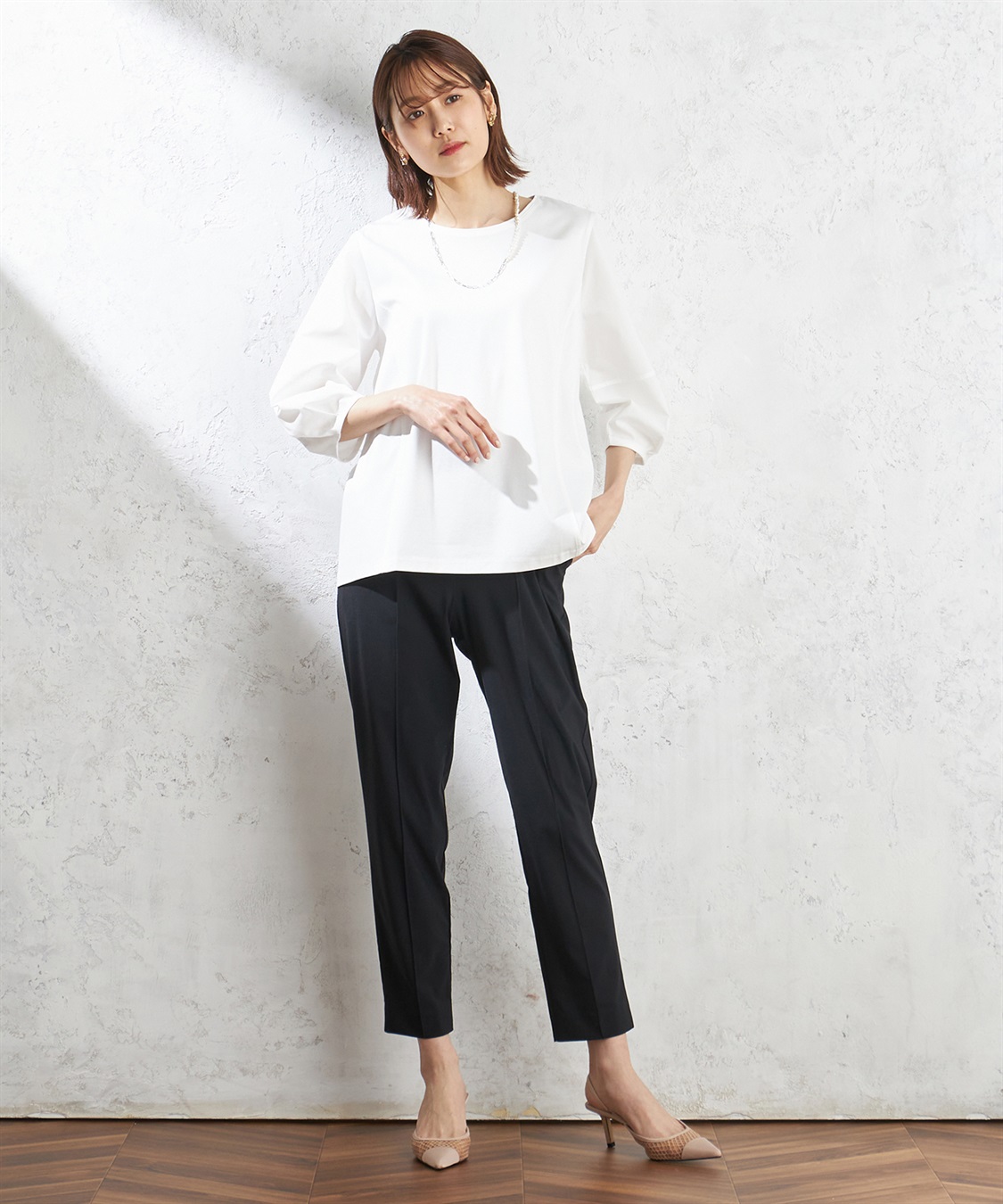 A/C DESIGN BY ALPHA CUBIC 淡水パールチェーンネックレス_sub_6