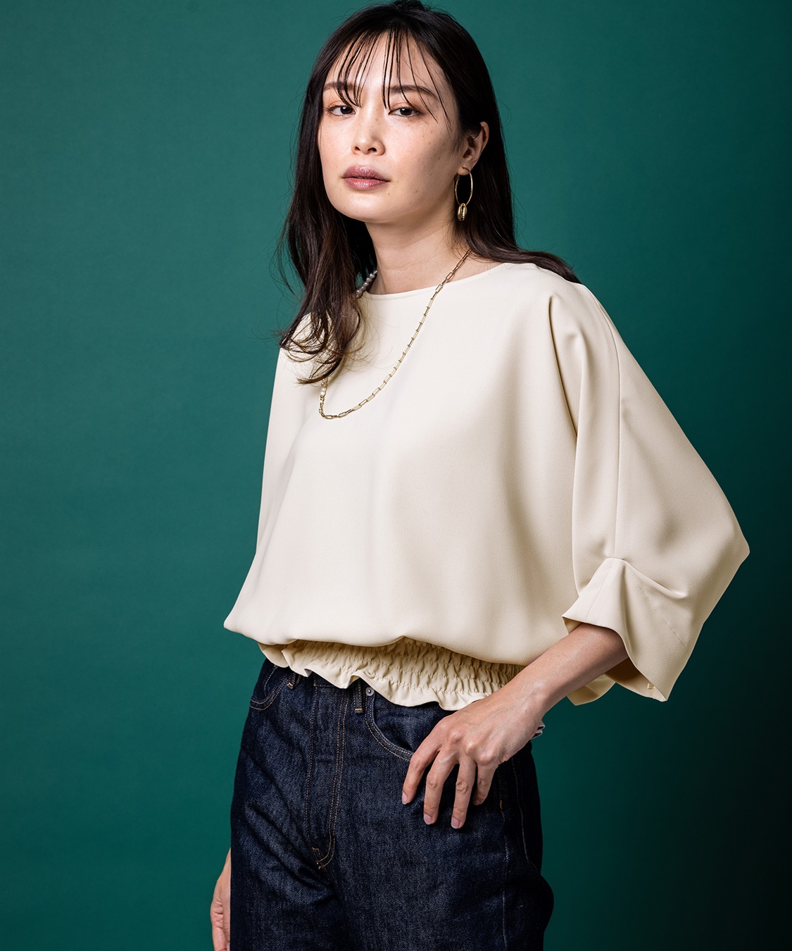 A/C DESIGN BY ALPHA CUBIC 淡水パールチェーンネックレス_sub_8